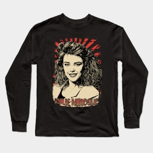 Kylie minogue 80s Retro Vintage Aesthetic Long Sleeve T-Shirt